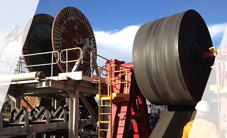 conveyor belt installation